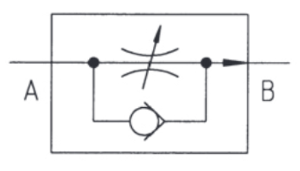 Schemat hydrauliczny zaworu QV-06