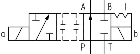 Położenie pośrednie suwaka 0752/2 (A)