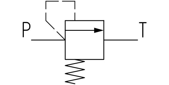 Schemat zaworu przelewowego ARE-06/100