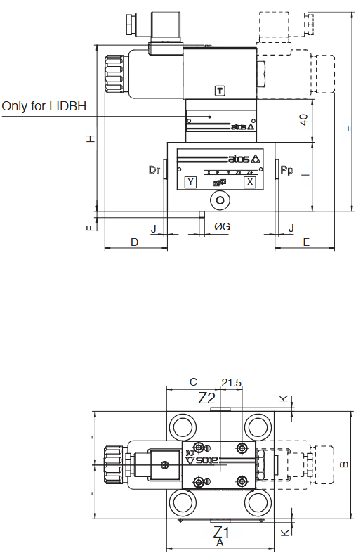 Wymiary korpusu LIDEW1-3