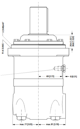 Wymiary silnika OMV315