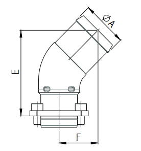Wymiary króćca do pompy Parker F2-707/70