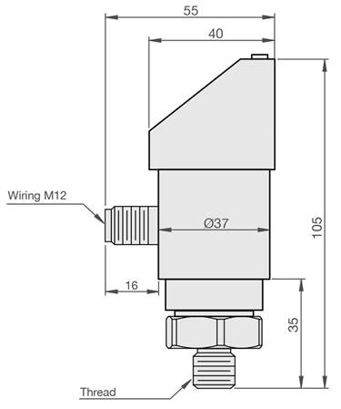Wymiary przełącznika IND-PNP