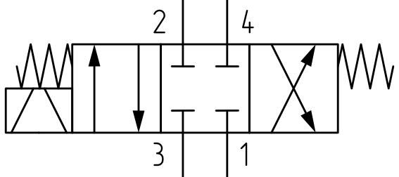 Schemat rozdzielacza nabojowego ON/OFF SV10-47C-D2-DR-N