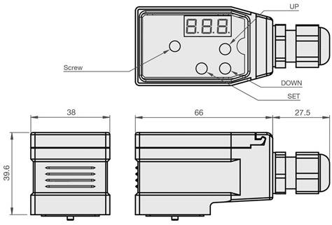Wymiary wzmacniacza SY-DPCA-D-P9-1