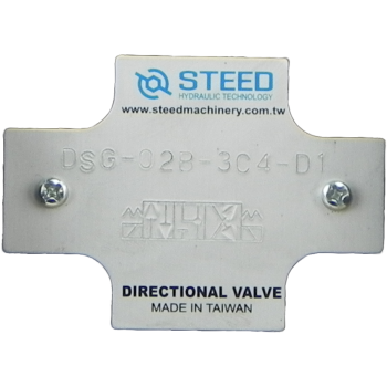 Tabliczka DSG-02B-3C4-D1 / Name plate of DSG-02B-3C4-D1