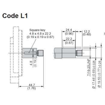 Wał pompy 3349111555 / Shaft extension for 3349111555 pump
