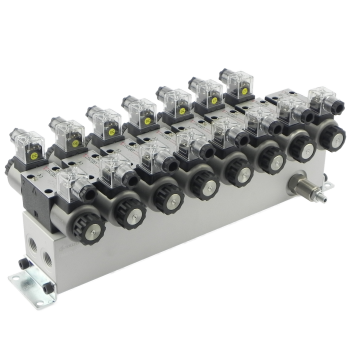 Blok zaworowy NG06, 8 sekcji / 8 sections manifild with DCVs