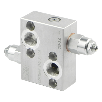 Zawór przelewowy krzyżowy do silników OMP, MP, OMR, MR, BMR / Dual crossover relief valve for OMP, MP, OMR, MR, BMR moto