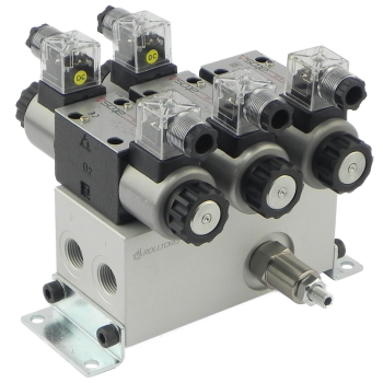 Blok zaworowy NG06, 3 sekcje / 3 section manifild with DCVs