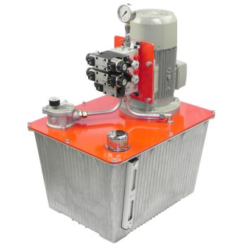 Agregat hydrauliczny 2,2 kW; 24 l/min; 55 bar; 63 L; 2 sekcje robocze