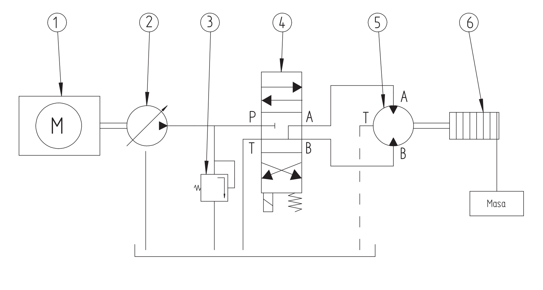 Układ hydrauliczny z wciągarką