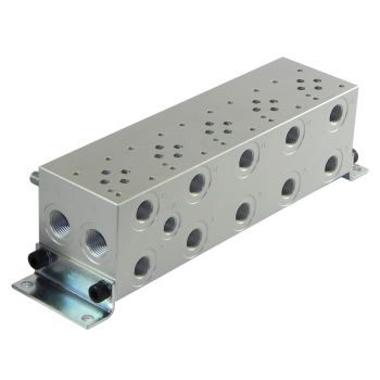 Płyta przyłączeniowa RM05V25BB - NG06, CETOP03, 5 sekcji